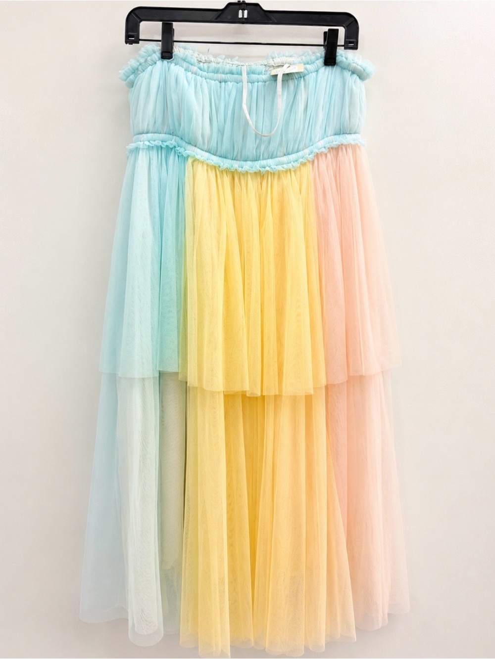 Pernille Rosenkilde Anthropologie Pastel Rainbow Tulle Women’s Dress